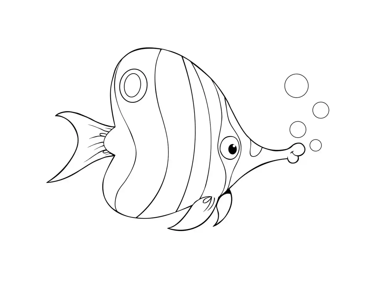 Fish Kids Coloring Pages Pdf